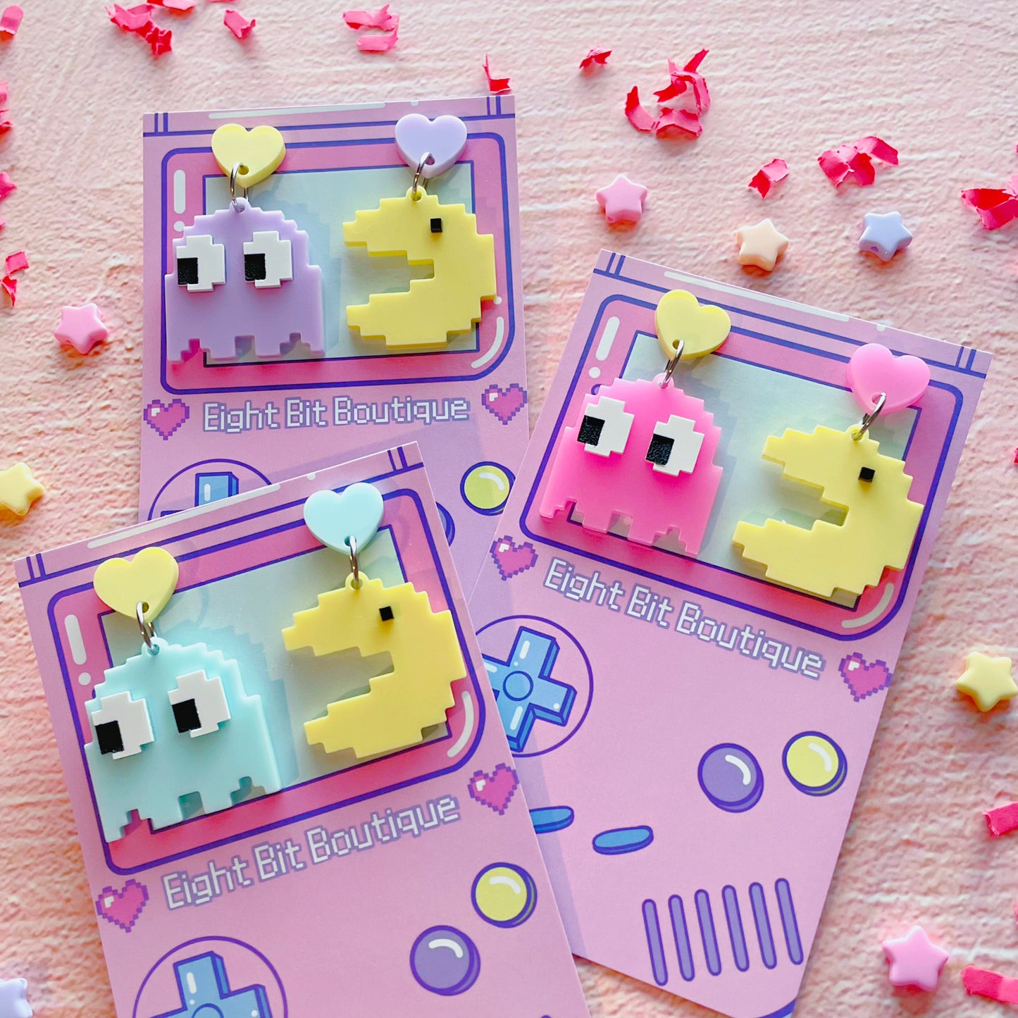Pixel Munchie Arcade Earrings // Hardware Options Available!
