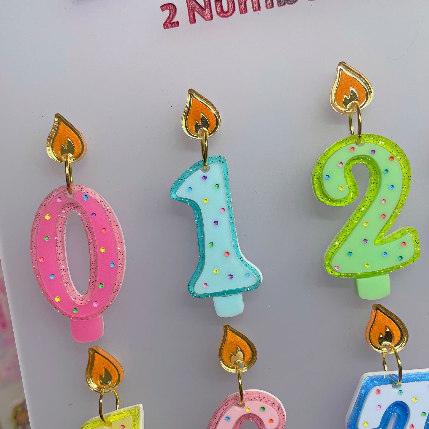 Single Birthday Candle Number - Sold Individually! Multiple Hardware Options Available