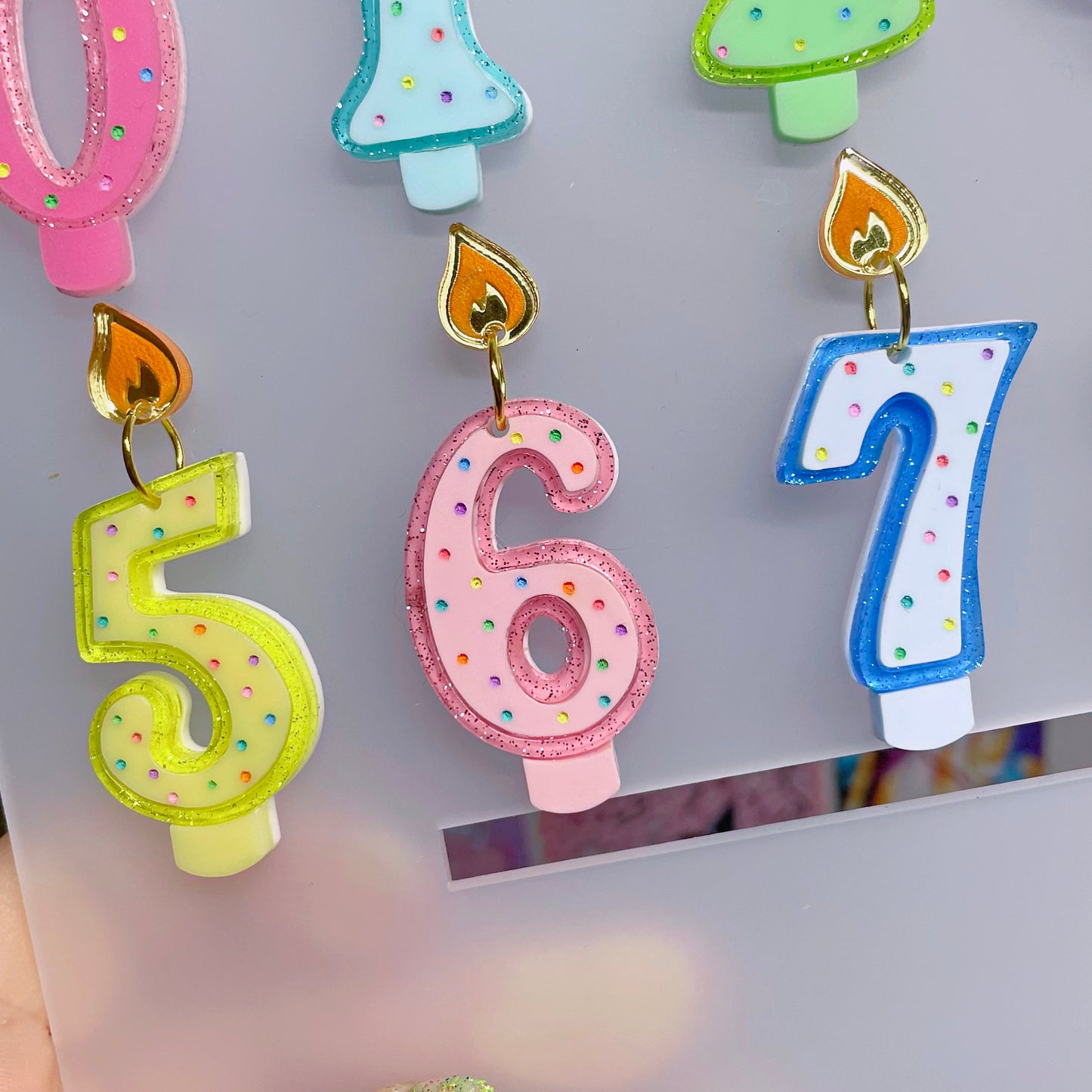 Single Birthday Candle Number - Sold Individually! Multiple Hardware Options Available