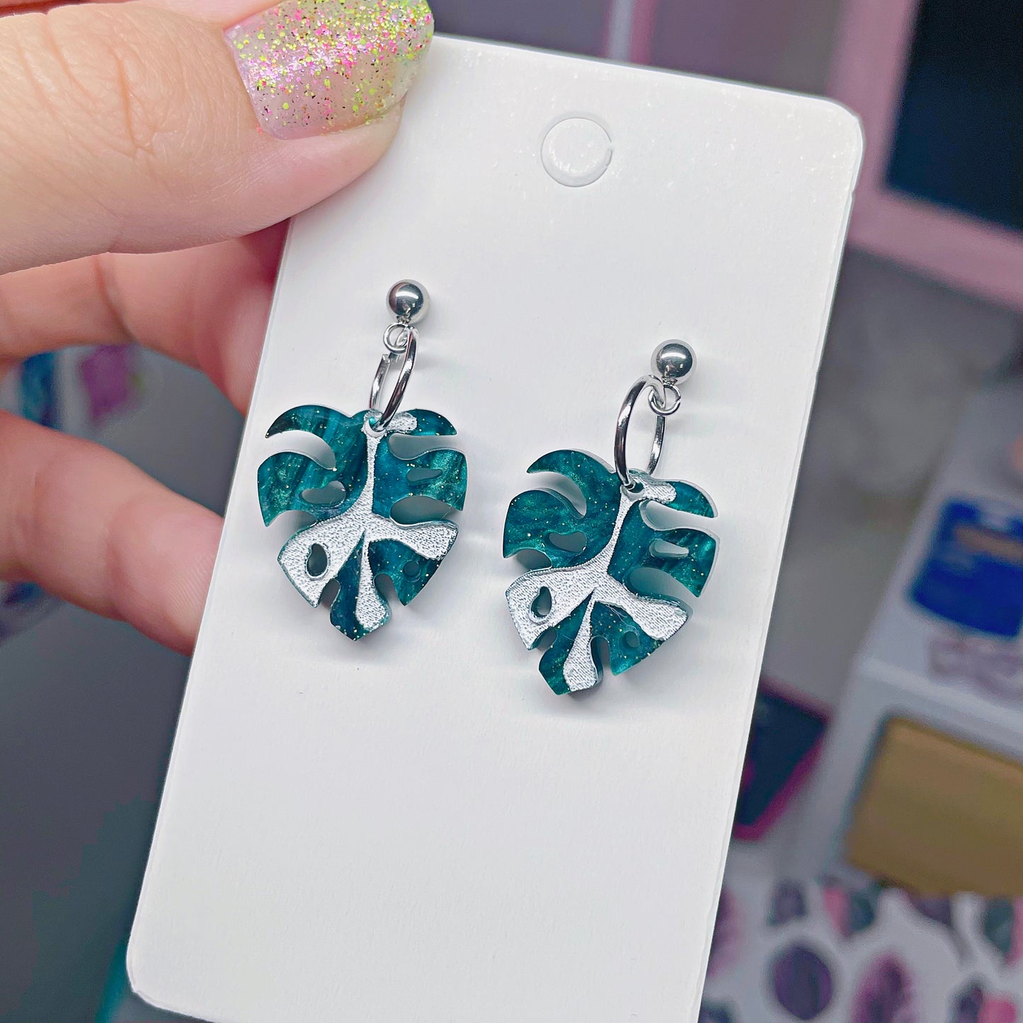 Byte Sized - Monstera Earrings // Choose Your Style!