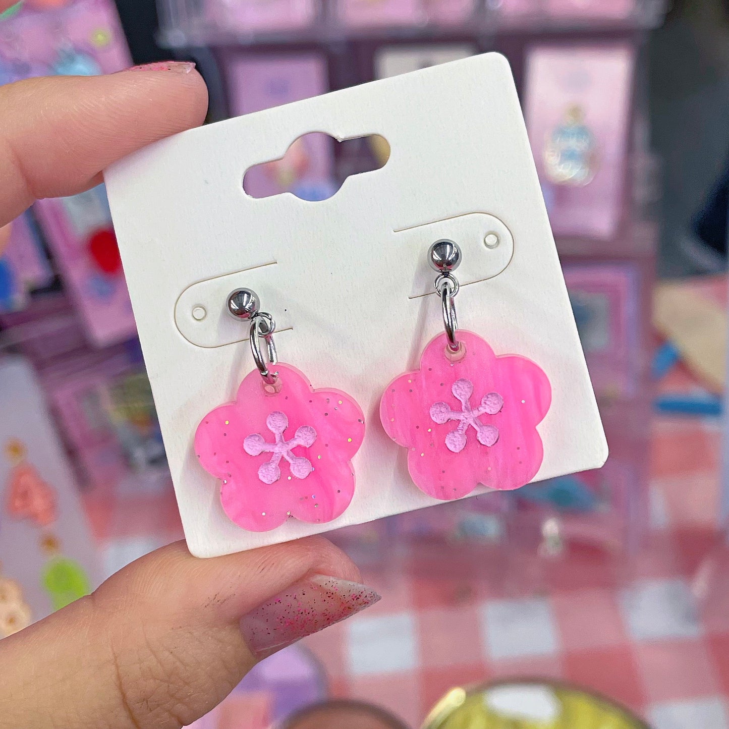 Byte Sized - Fish Cake or Pink Sprinkle Sakura Stud Earring