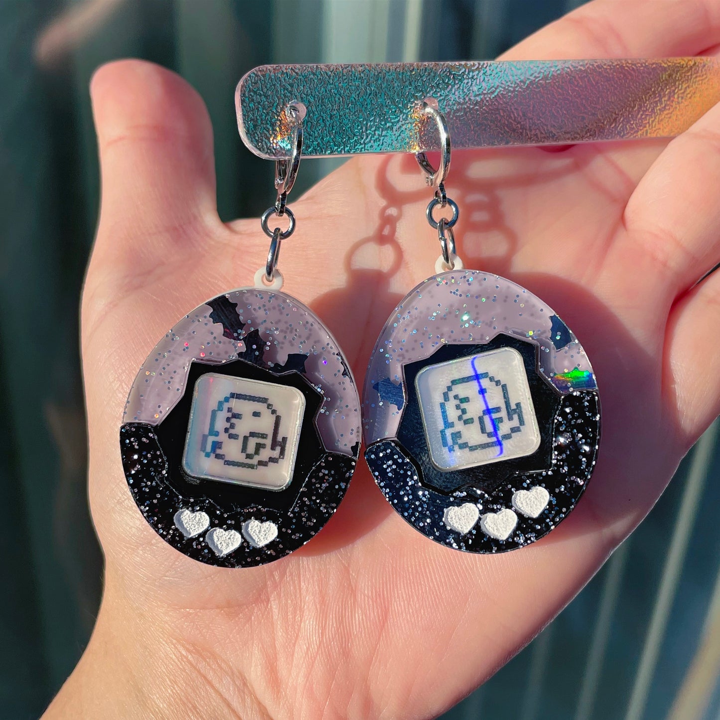 Tama Virtual Friends Acrylic Earrings and Keychains | SPOOKY SERIES