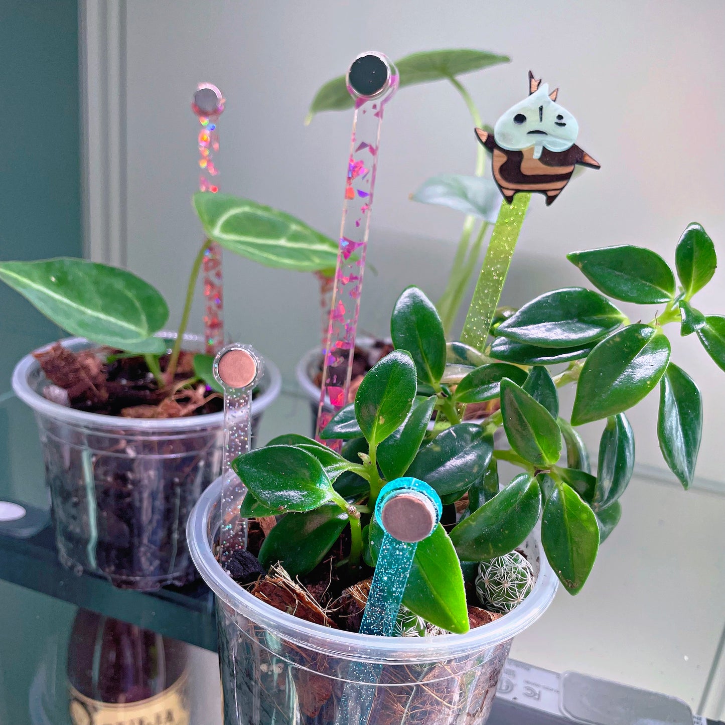 Plant Stake Magnet Topper // Masked Wood Spirits | Choose Your Character! PLANT STAKE Sold Separately