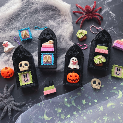 Pixel Poppers - Fidget Clicker Double Gothic Spooky Bookshelf - Choose Your Combo!