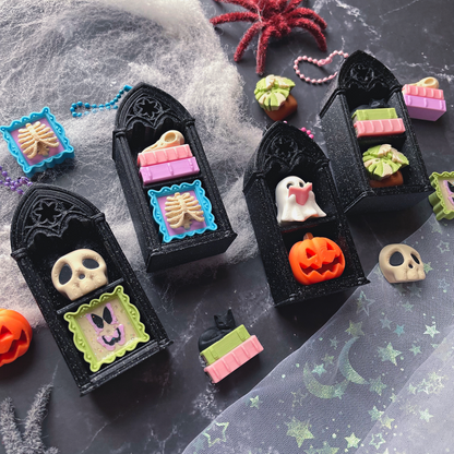 Pixel Poppers - Fidget Clicker Double Gothic Spooky Bookshelf - Choose Your Combo!