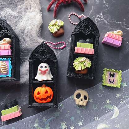 Pixel Poppers - Fidget Clicker Double Gothic Spooky Bookshelf - Choose Your Combo!