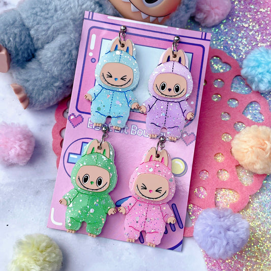 Kawaii Monster Mismatched Earring Set