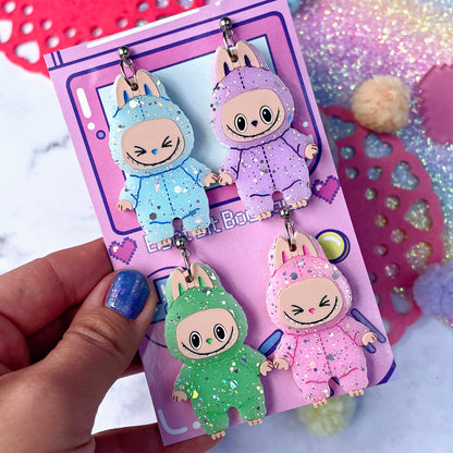 Kawaii Monster Mismatched Earring Set