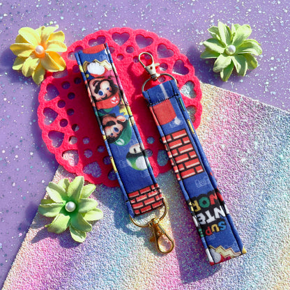 Retro Bros Fabric Wristlet