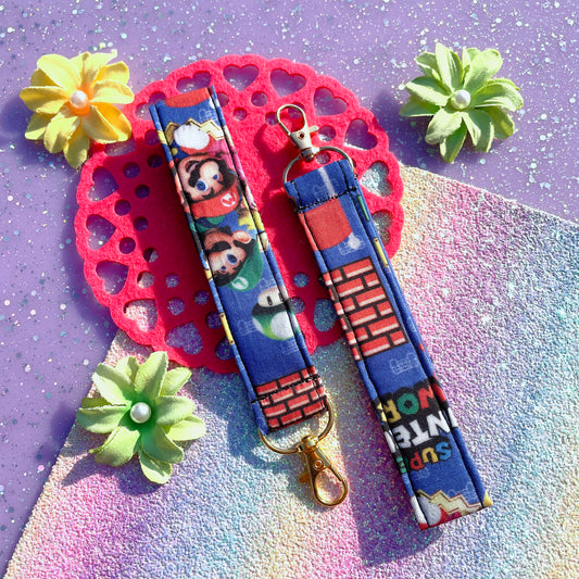 Retro Bros Fabric Wristlet
