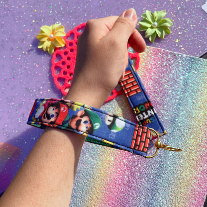 Retro Bros Fabric Wristlet