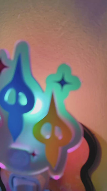 Ghostly Garden Sprite Acrylic Night Light // Auto & Manual Options!