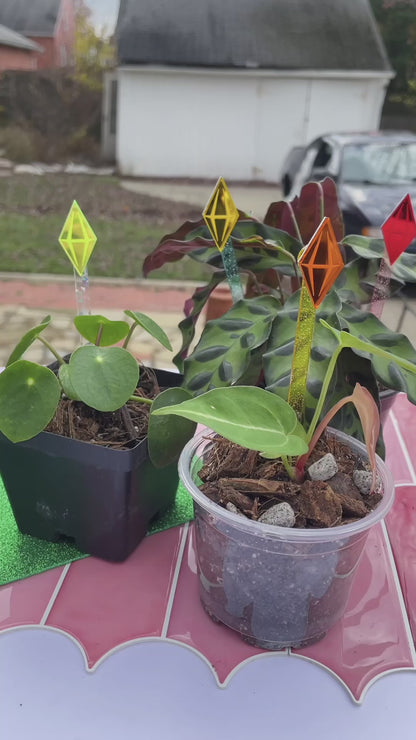 Plant Stake Magnet Topper // Plumbob | Choose Your Mood! PLANT STAKE Sold Separately