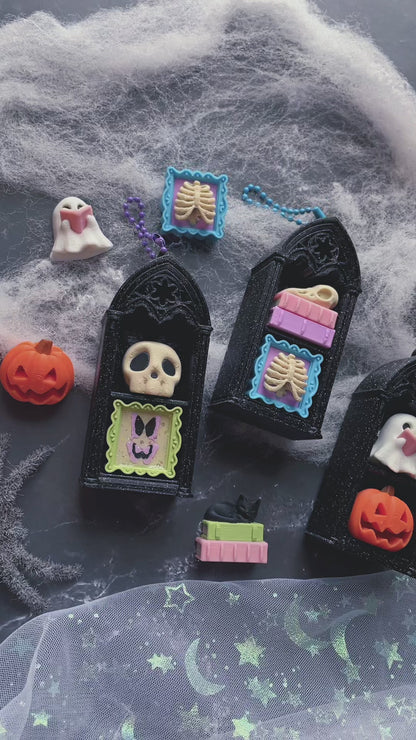 Pixel Poppers - Fidget Clicker Double Gothic Spooky Bookshelf - Choose Your Combo!