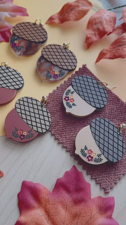 Grandmas Kitchen Acorn Earrings // Hardware Options Available!