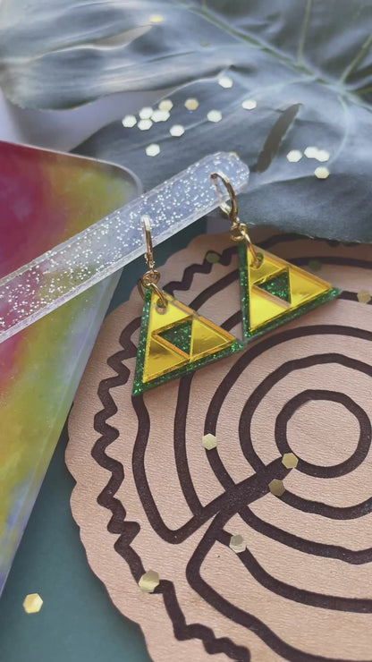 Triforce Acrylic Earrings | New & Improved Style!