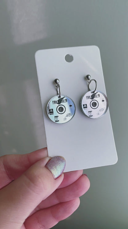 Byte Sized - FF Seven Disc Earrings