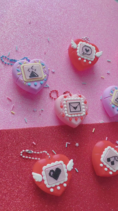 Pixel Poppers - Clicky Heart Pocket Pal - Choose Your Combo!