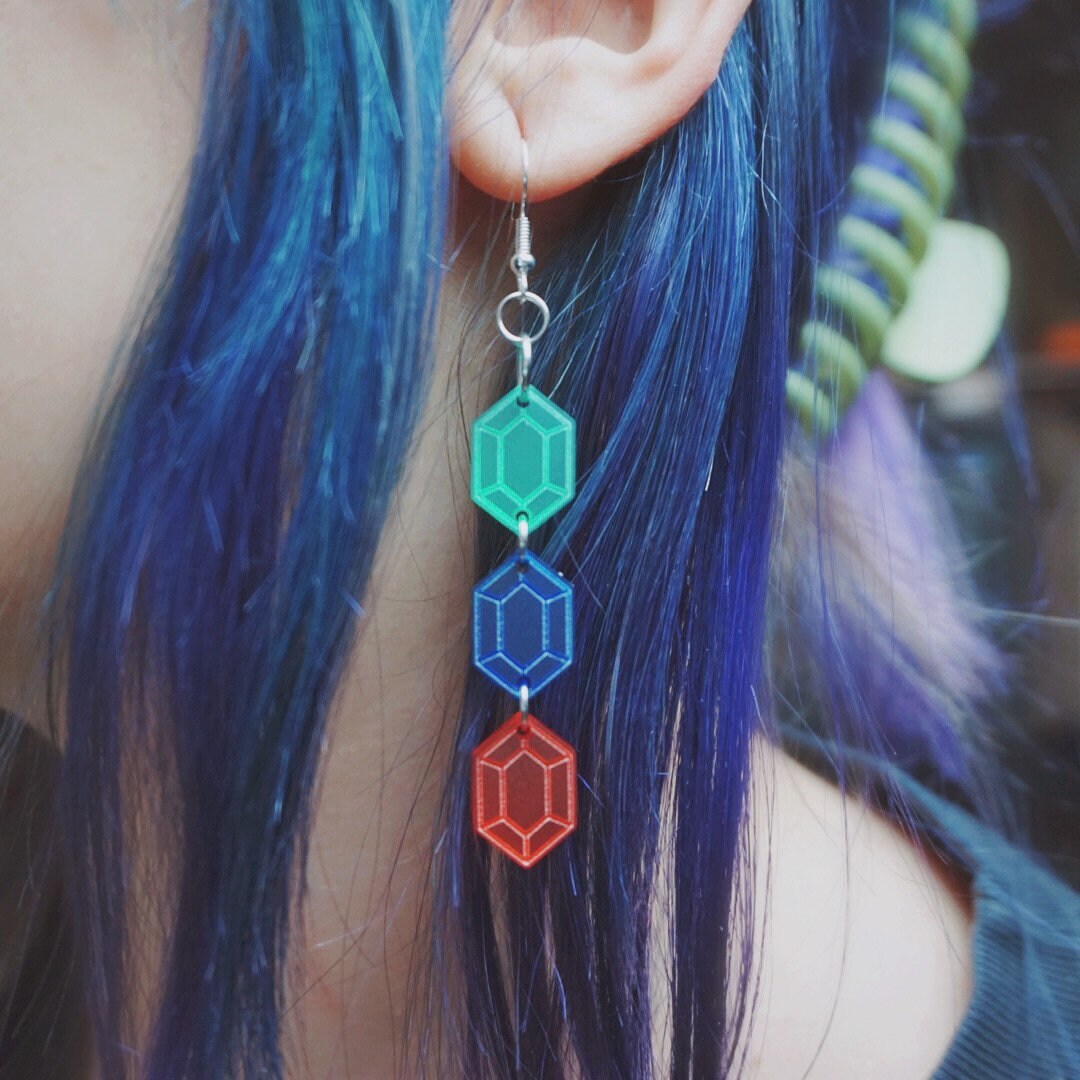 Mismatched Rupee Chain Earrings