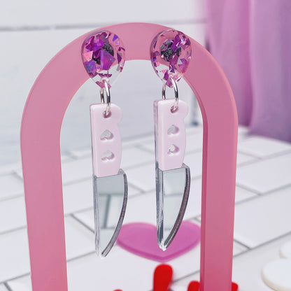 Kawaii Stabby Dangle Stud Earrings