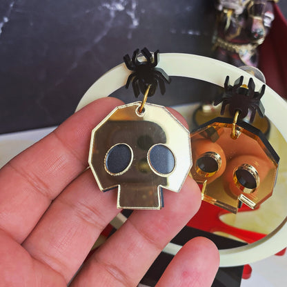 GAMEOVER - Skulltula Coin Stud Spider Earrings