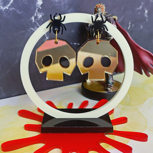 GAMEOVER - Skulltula Coin Stud Spider Earrings