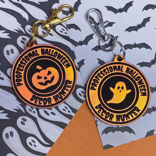 Pro Halloween Decor Hunter Acrylic Keychain