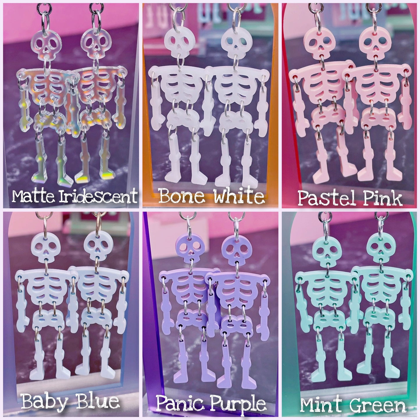 The Dangly Dancing Skeleton Crew! Earrings