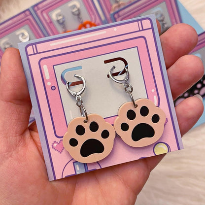 Paw Print Earrings // Choose Your Own Color Combo!