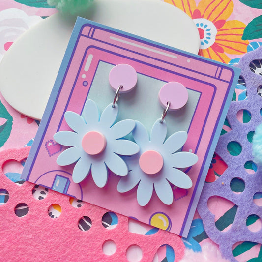 Cornflower Fields Flower Earrings