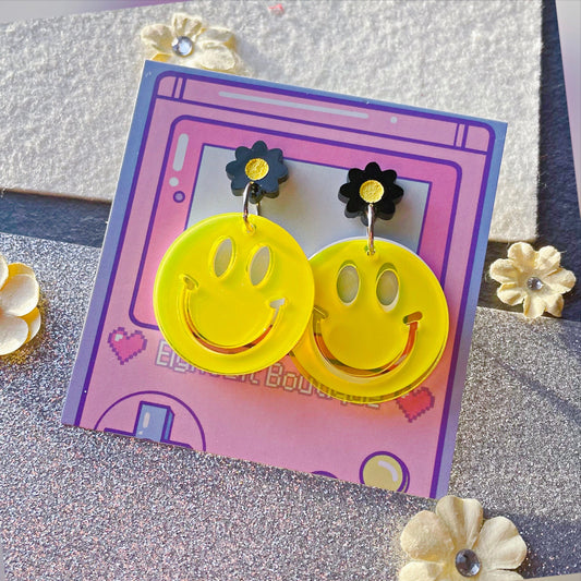 Daisy Dude Layered Acrylic Earrings