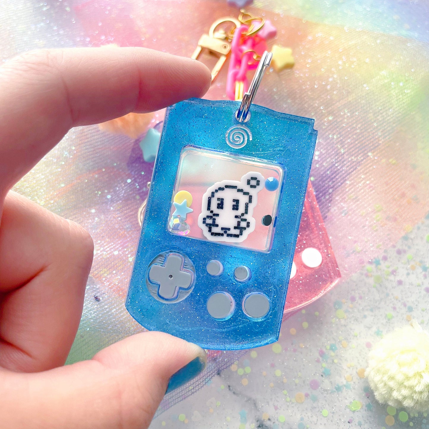 VMU Chao Friend Dry Shaker Keychain | Two Colors To Choose From!