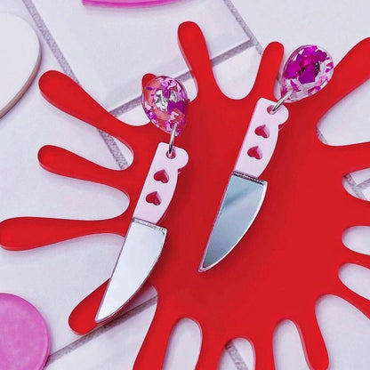 Kawaii Stabby Dangle Stud Earrings