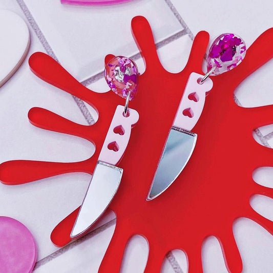 Kawaii Stabby Dangle Stud Earrings